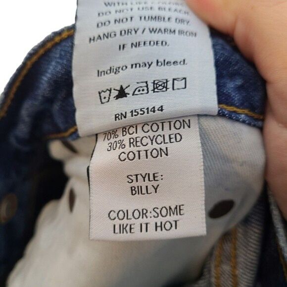 BOYISH Jeans Womens 25 The Billy Some Like it Hot High Rise Skinny Distressed - Picture 11 of 14